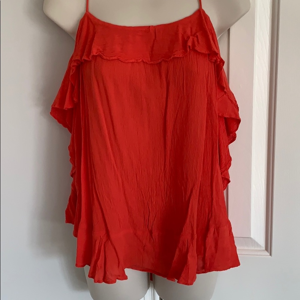 Bright orange flowy free people